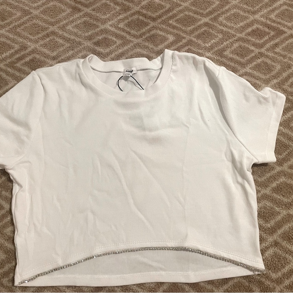 garage cropped t shirt